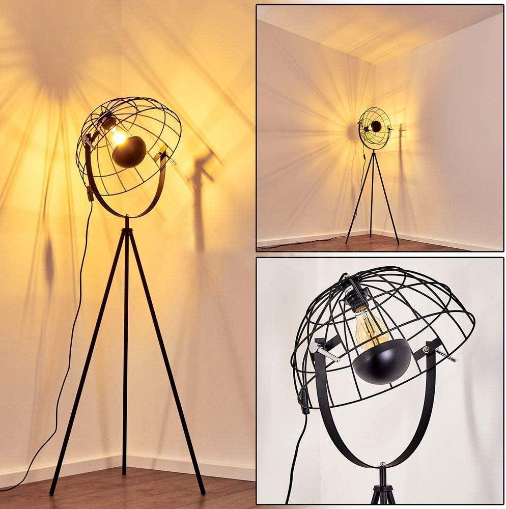 Lampadaire Trepied Industriel Moon Brut XL - V2