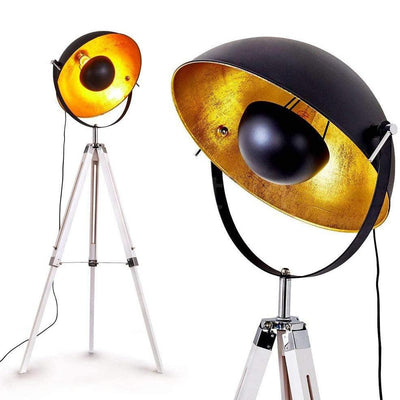 Lampadaire Cinema Industriel Moon XL - Pied Blanc