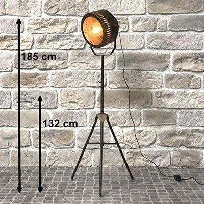 Lampadaire Cinema Industriel en Fer