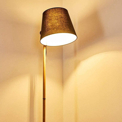 Lampadaire Salon Industriel Bois Scandinave