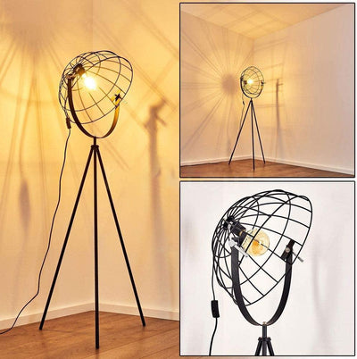 Lampadaire Trepied Industriel Moon Brut XL