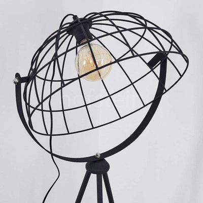 Lampadaire Industriel Noir Moon Brut