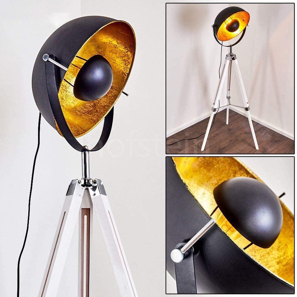 Lampadaire Trepied Industriel Moon - Pied Blanc