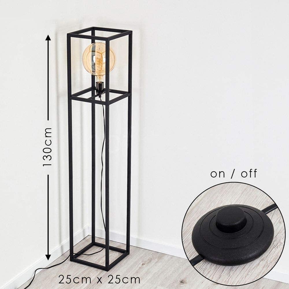 Lampadaire Industriel Noir Box