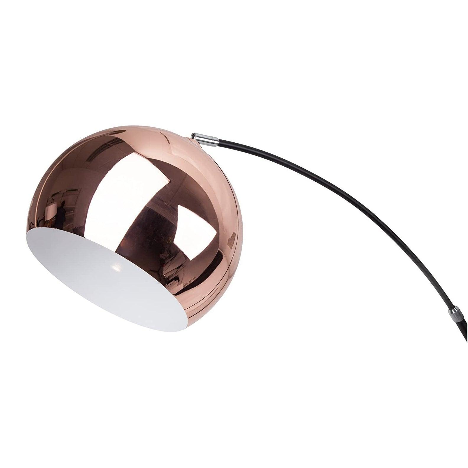 Lampadaire Salon Industriel Globe Rose Gold & Black