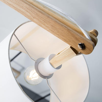 Lampadaire Salon Industriel Bois Articulé