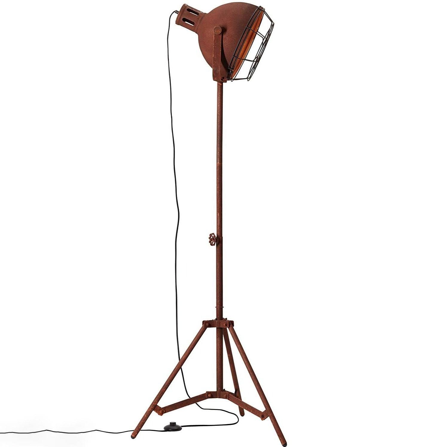 Lampadaire Cinema Industriel Aspect Rouille