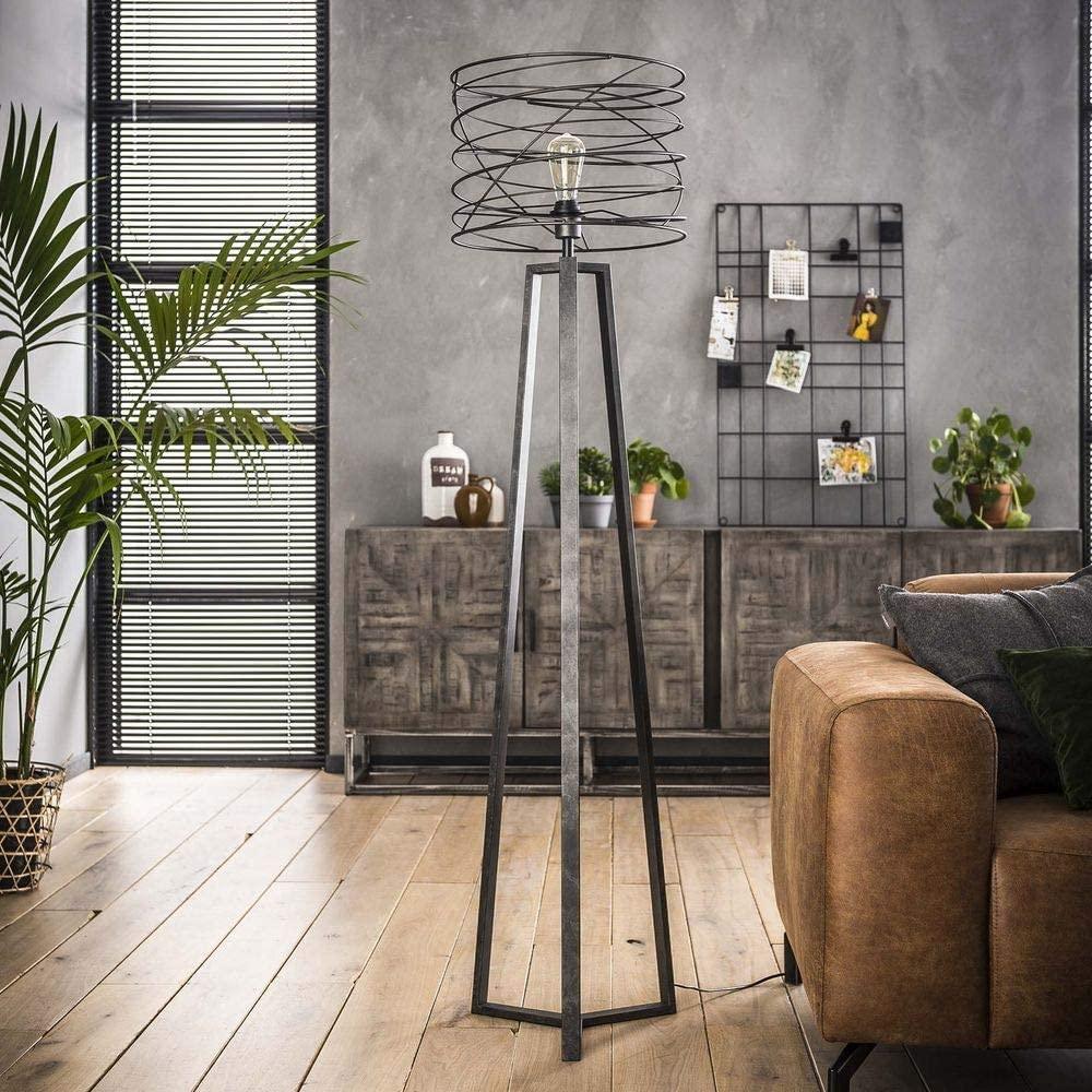 Lampadaire Salon Industriel Anthracite