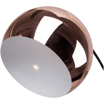 Lampadaire Salon Industriel Globe Rose Gold & Black