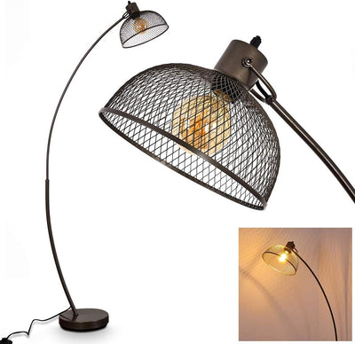 Lampadaire Salon Industriel Grillagé