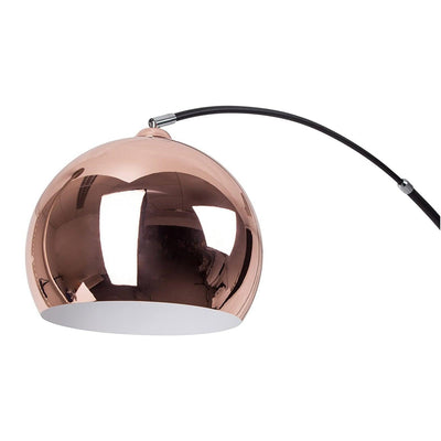 Lampadaire Salon Industriel Globe Rose Gold & Black