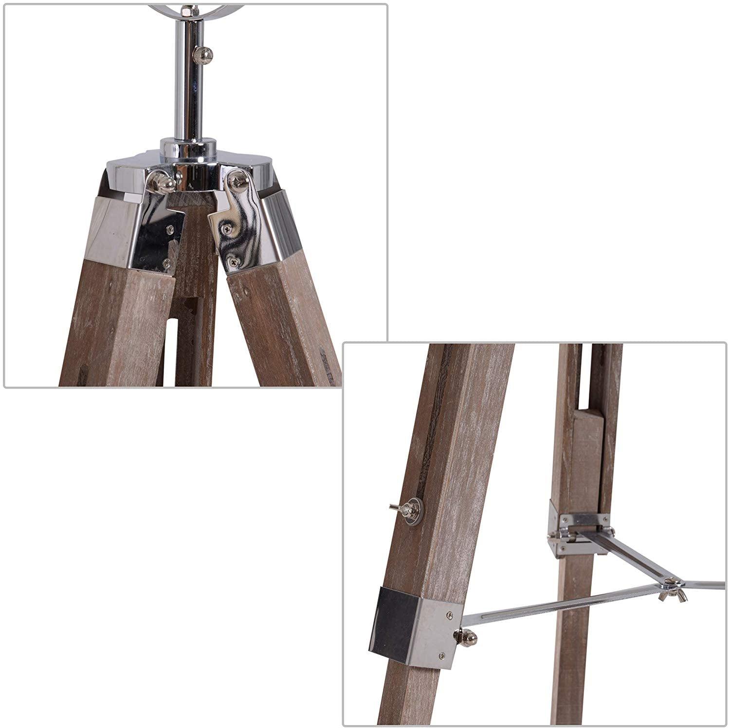 Lampadaire Trepied Industriel Retro