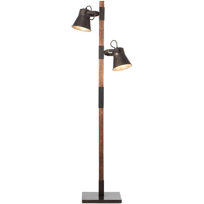 Lampadaire Salon Industriel Bois
