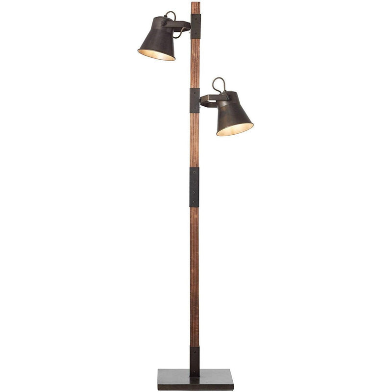 Lampadaire Bois Industriel