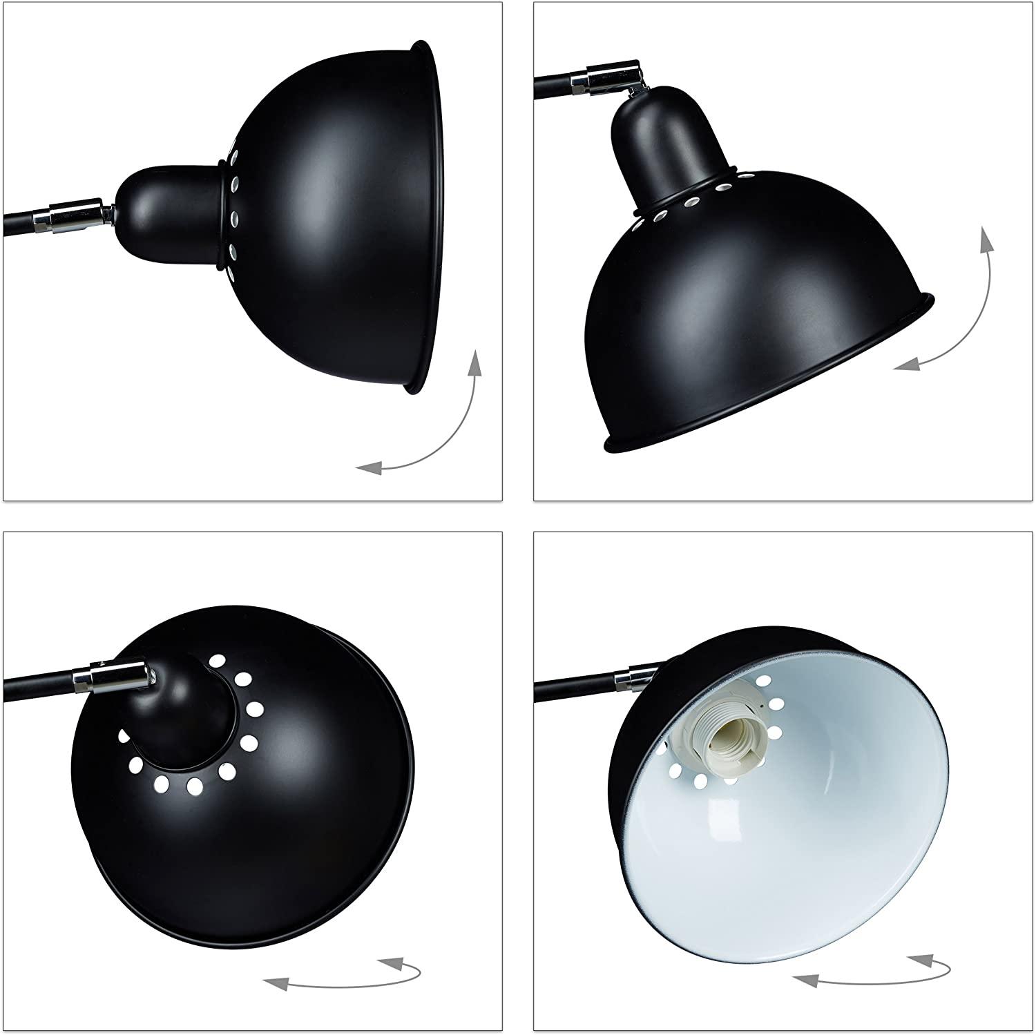 Lampadaire Industriel Noir Déporté Cosy