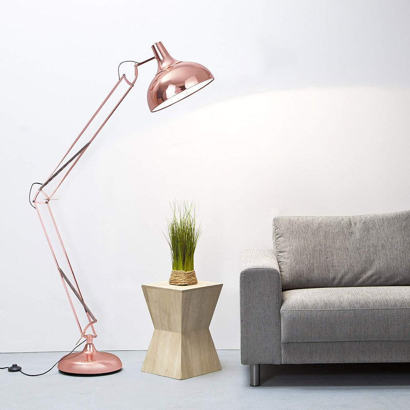 Lampadaire Rétro Industriel Rose Gold