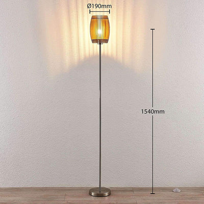 Lampadaire Salon Industriel Abat Jour Bois