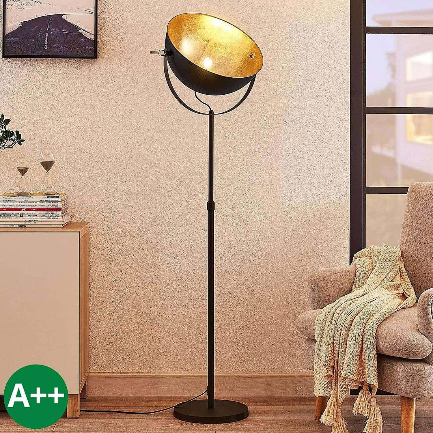 Lampadaire Industriel Noir Loft