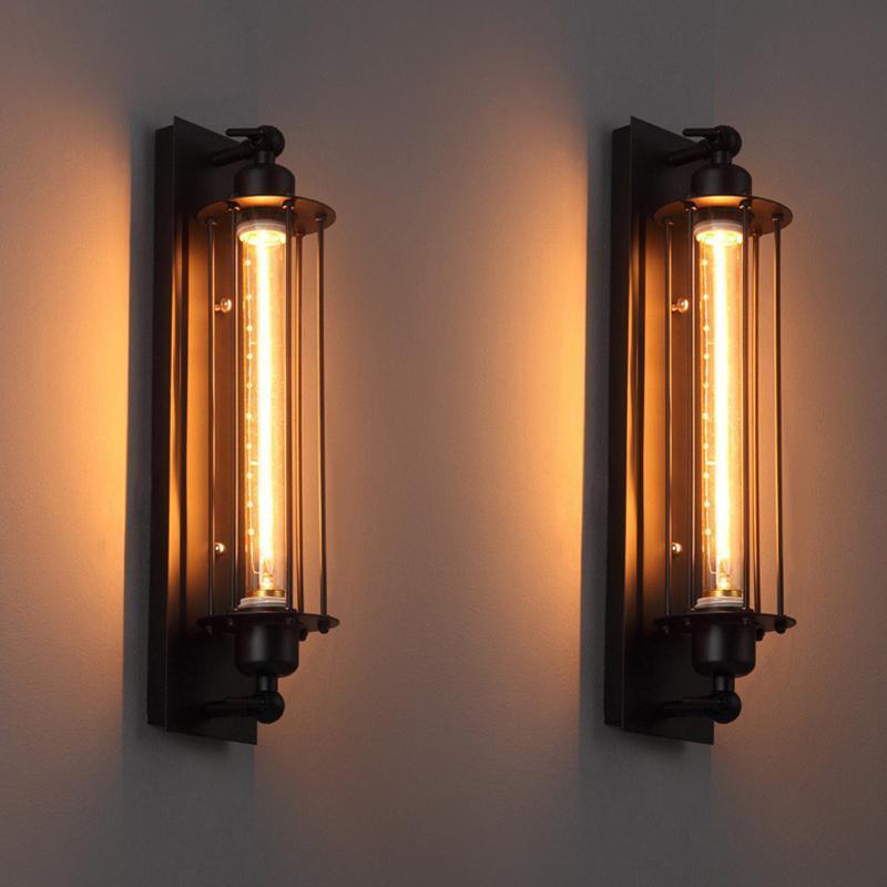 applique murale industrielle, ajustable rétro metal applique, noir e27 abat-jour cage lamp applique murale industrielle, ajustable rétro metal applique, noir e27 abat-jour cage lamp