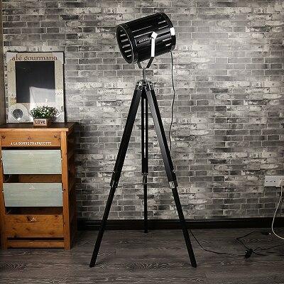 Lampadaire Cinema Industriel Tonneau Black | Mon Luminaire Industriel