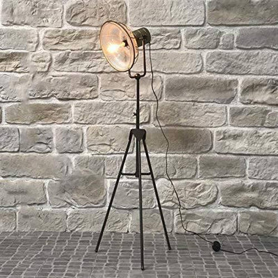 Lampadaire Cinema Industriel Verre Strié | Mon Luminaire Industriel