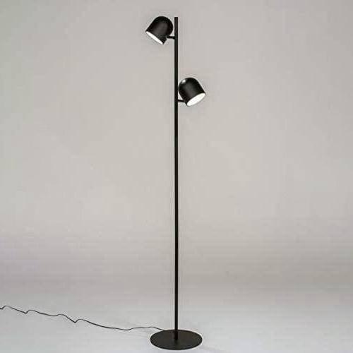 Lampadaire Industriel Noir 2 Spots | Mon Luminaire Industriel