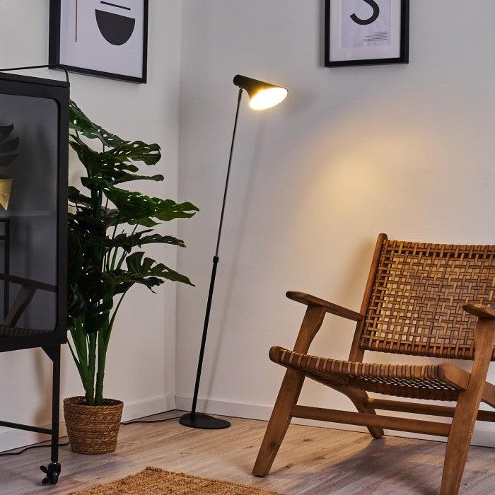 Lampadaire Industriel Noir Design
