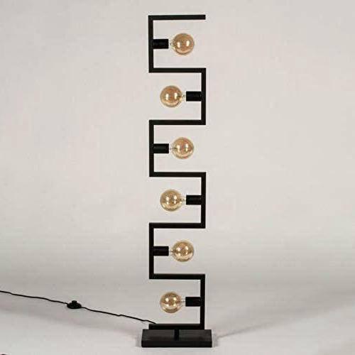 Lampadaire Industriel Noir Design 6 Points | Mon Luminaire Industriel