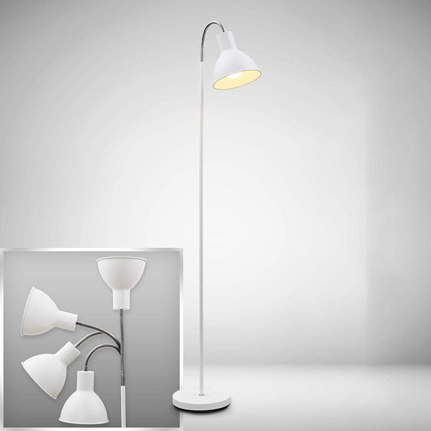 Lampadaire Salon Industriel Blanc | Mon Luminaire Industriel