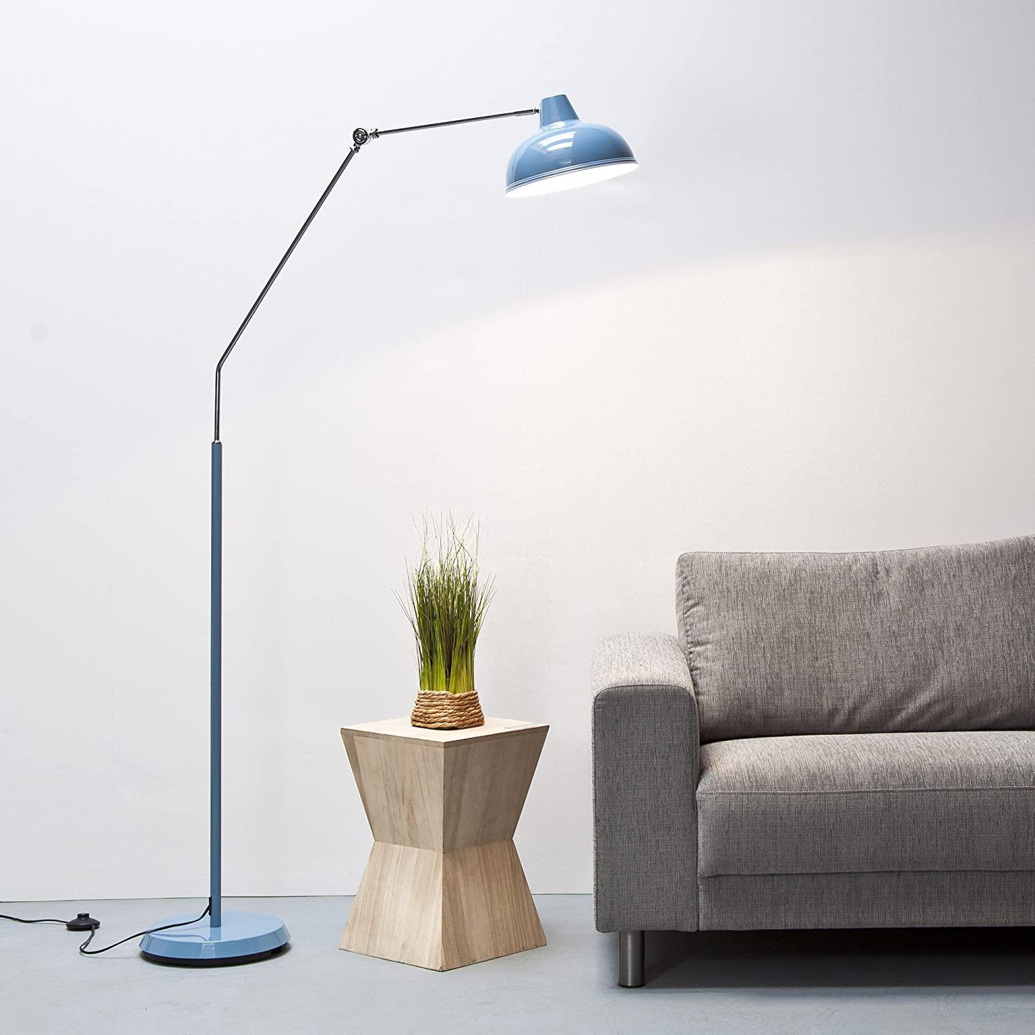 Lampadaire Salon Industriel Bleu | Mon Luminaire Industriel