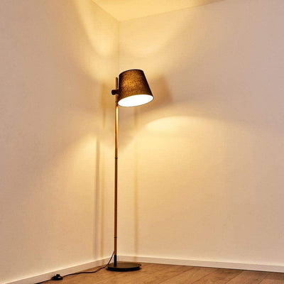 Lampadaire Salon Industriel Bois Scandinave | Mon Luminaire Industriel