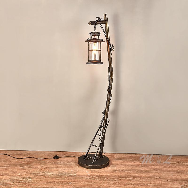 Lampadaire Salon Industriel Lanterne | Mon Luminaire Industriel