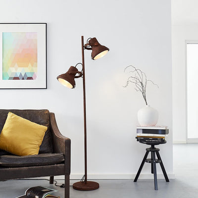 Lampadaire Salon Industriel Metal Rouillé | Mon Luminaire Industriel