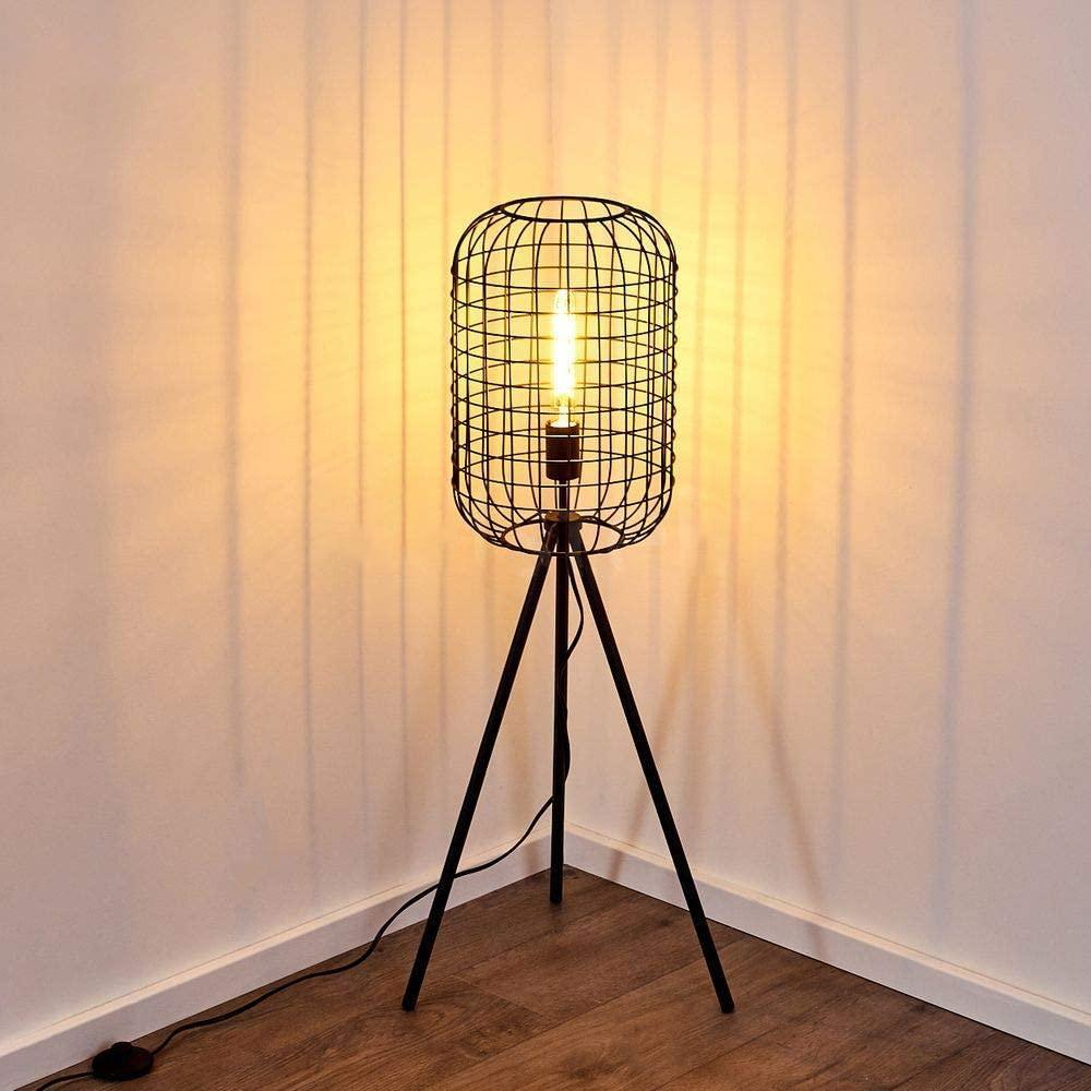 Lampadaire Trepied Industriel Cage à Oiseaux | Mon Luminaire Industriel