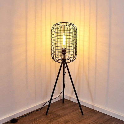 Lampadaire Trepied Industriel Cage à Oiseaux | Mon Luminaire Industriel