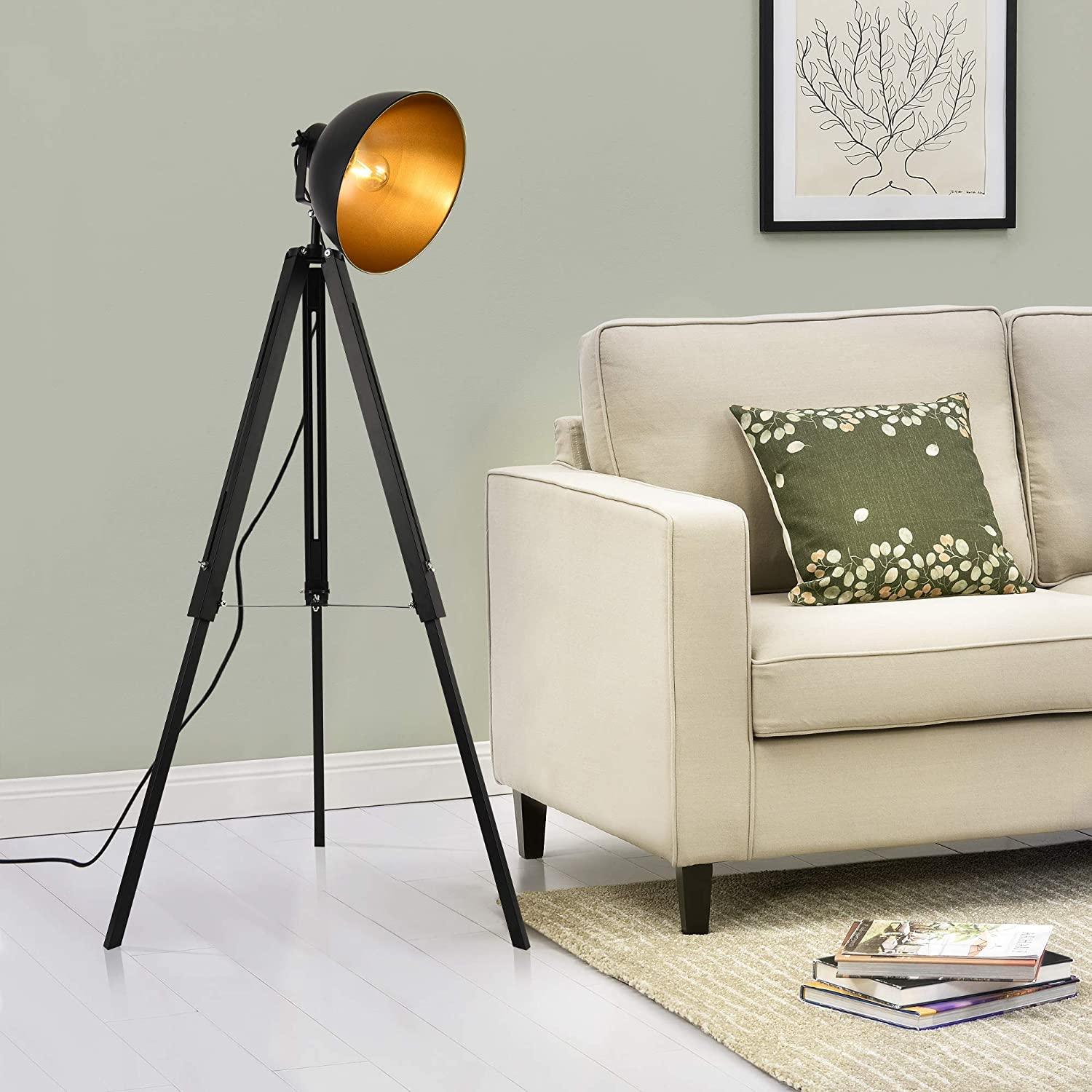 Lampadaire Trepied Industriel Dark | Mon Luminaire Industriel