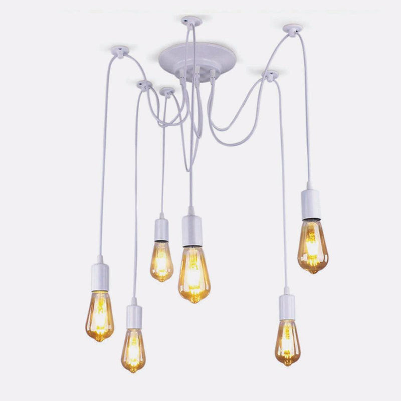 Lustre Araignee Blanc