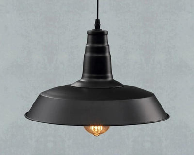 Suspension Industrielle Metal Noir