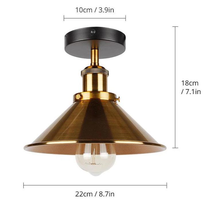 Plafonnier Industriel Cuivre