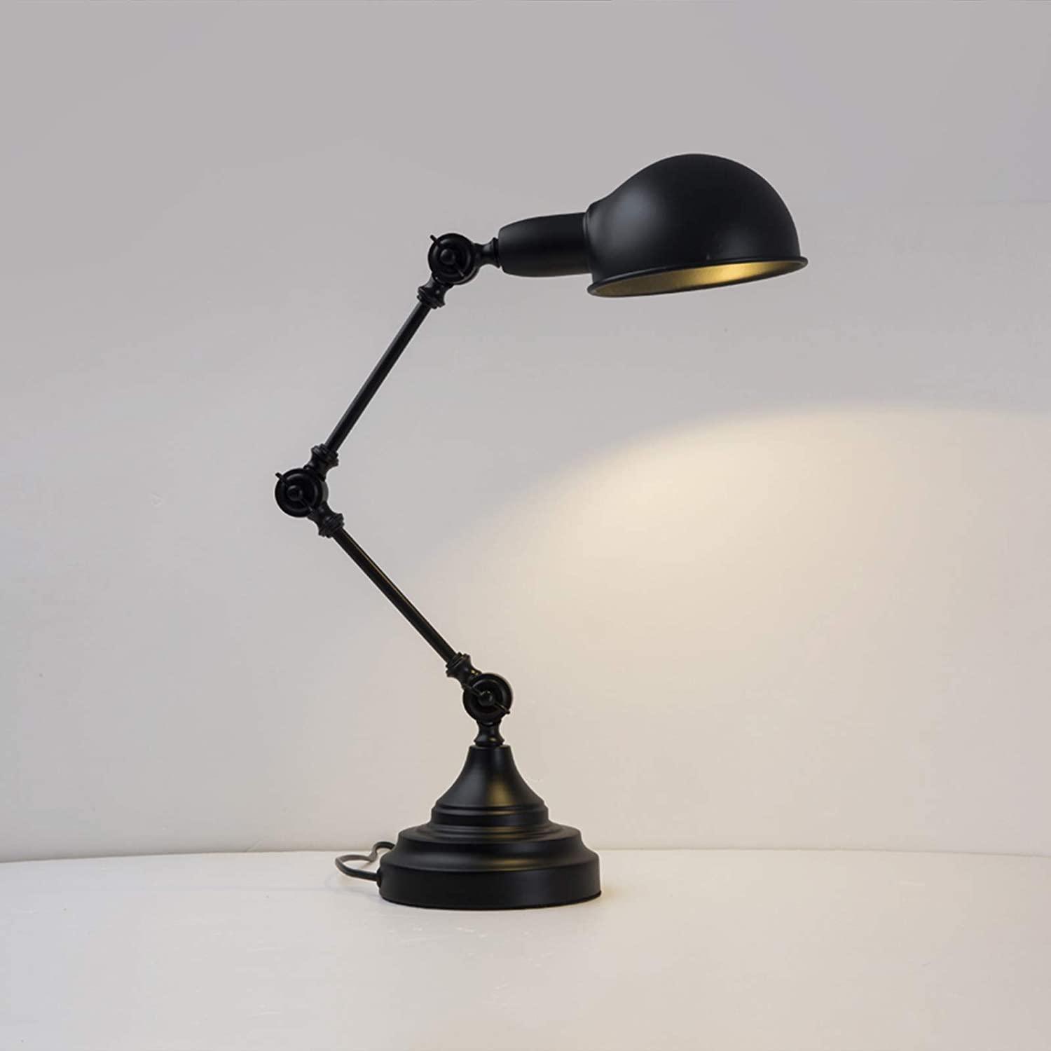 lampe bureau industriel metal noir