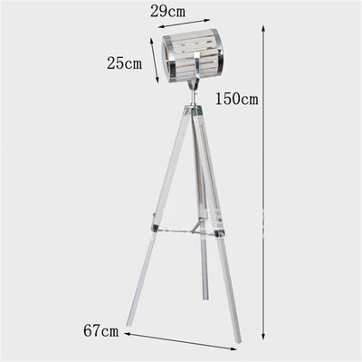 Lampadaire Industriel Noir Tonneau