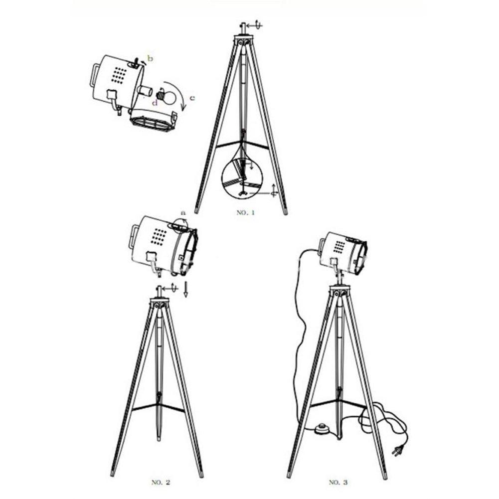 Lampadaire Cinema Industriel Tonneau