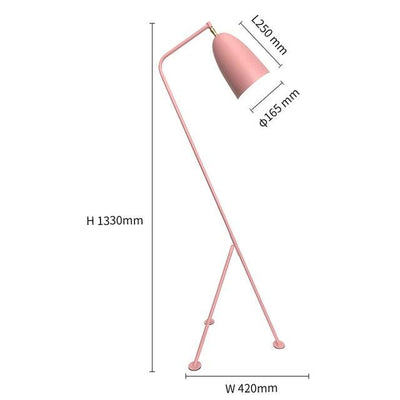 Lampadaire Salon Industriel Loft Rose