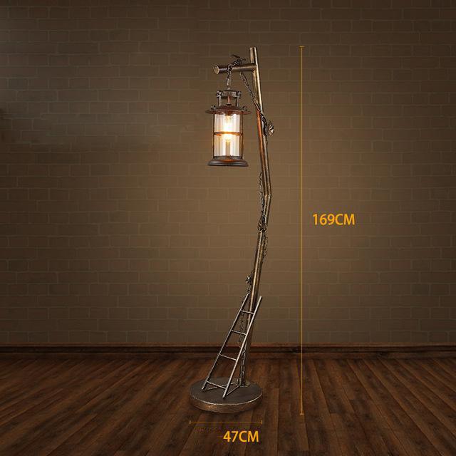 Lampadaire Salon Industriel Lanterne
