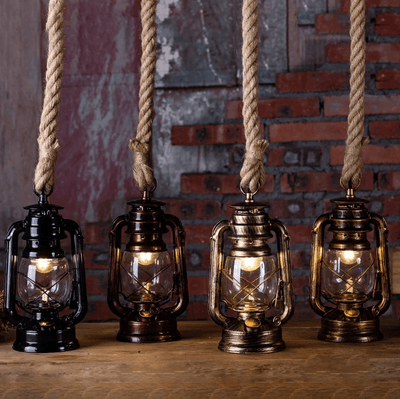 Suspension Lanterne Industrielle Bronze