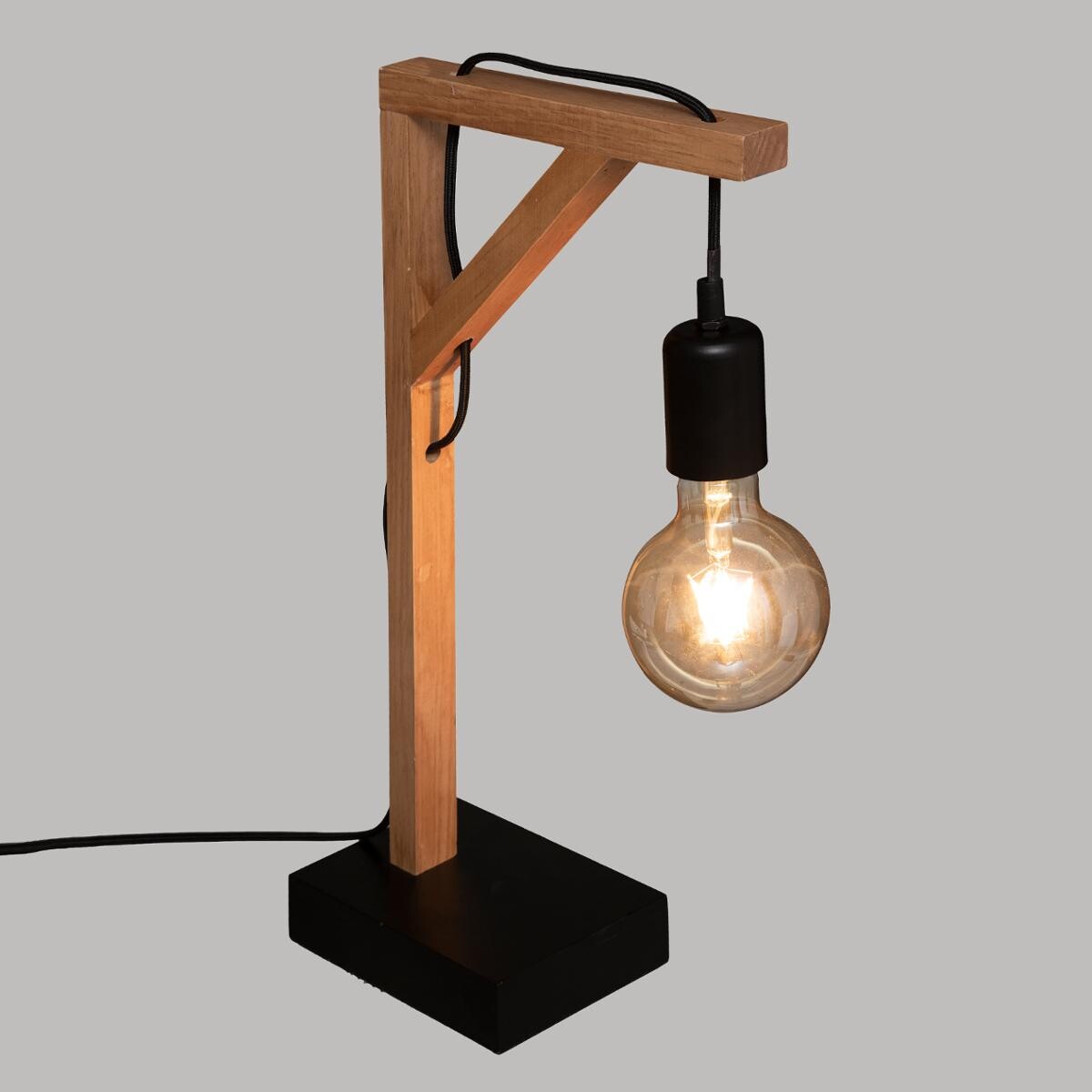 Lampe de Chevet Vintage Bois