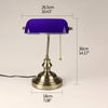 Lampe de Banquier Bleue