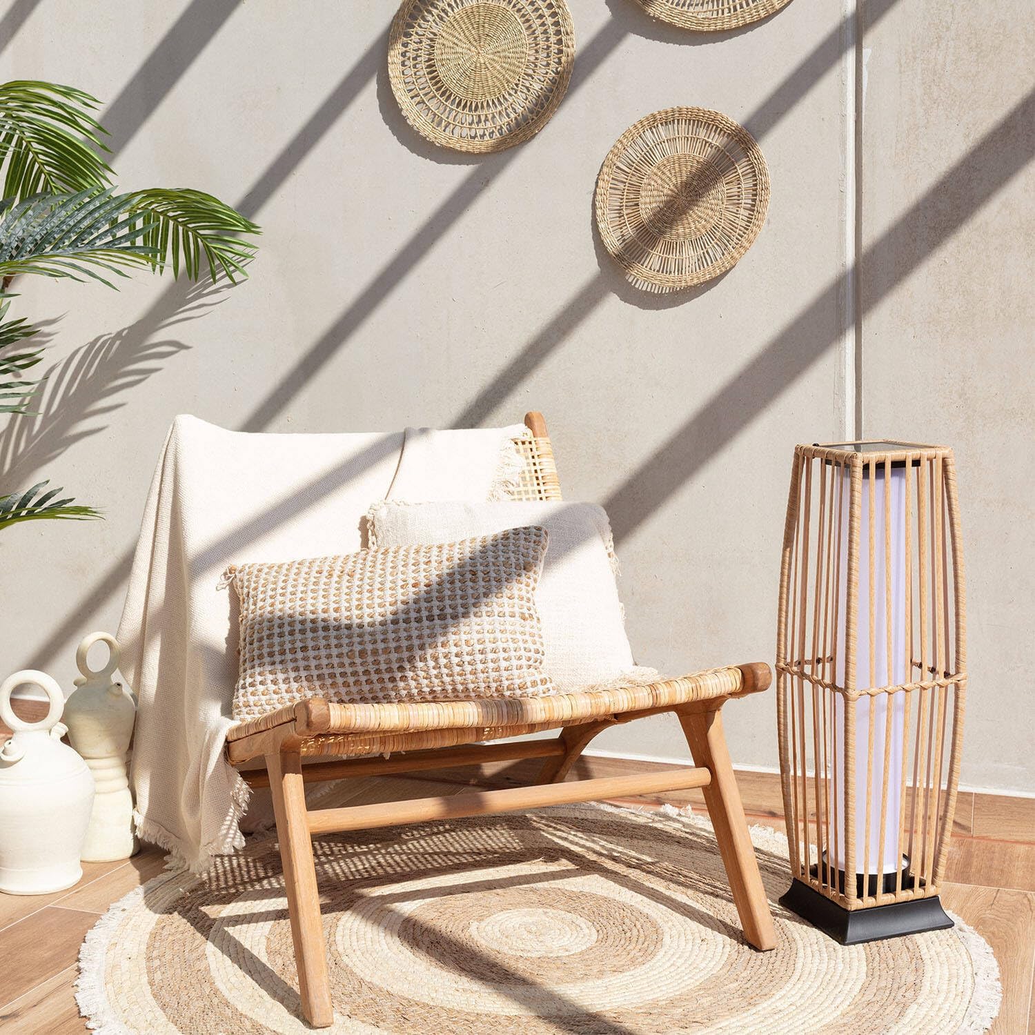 Lampadaire Exterieur Rotin