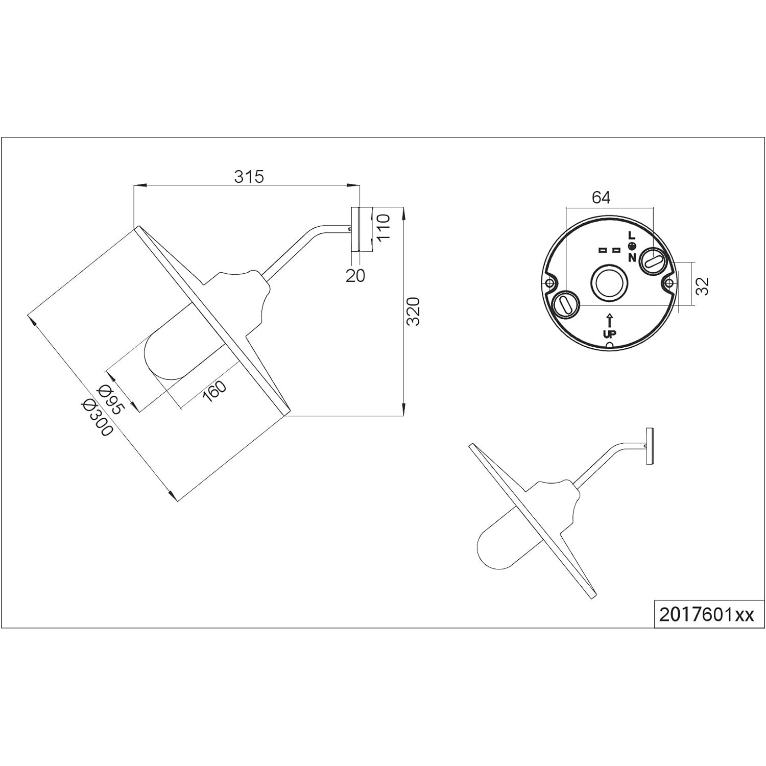 Applique Exterieure Rouille