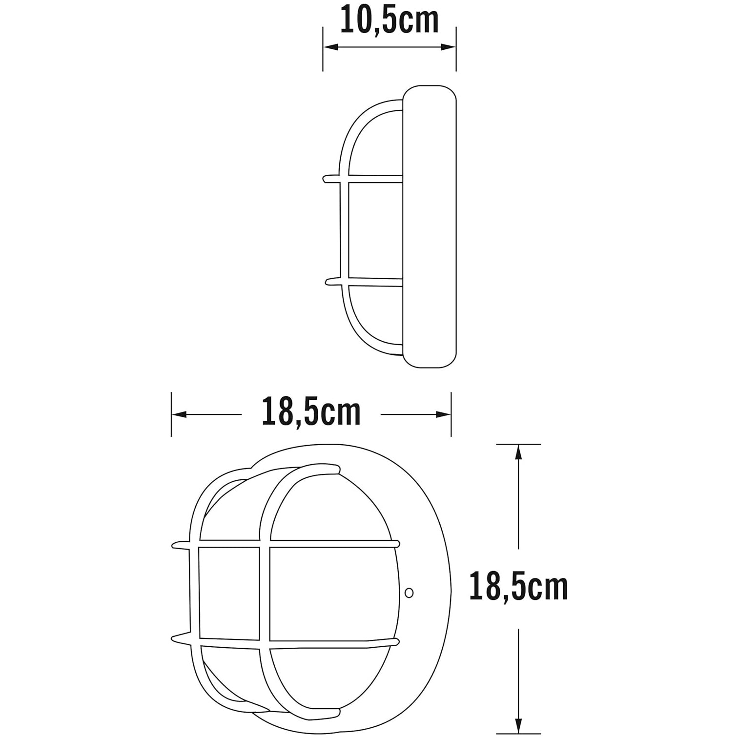 Applique Hublot Industrielle